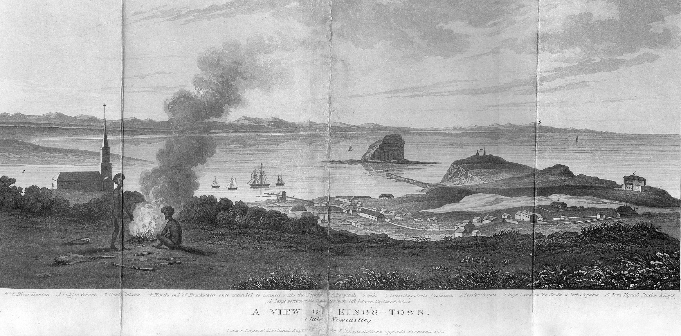 A View of King's Town (Late Newcastle) 1828